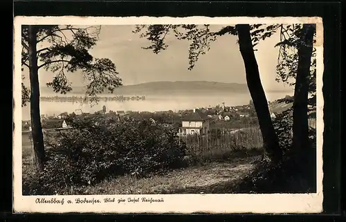 AK Allensbach a. Bodensee, Blick zur Insel Reichenau