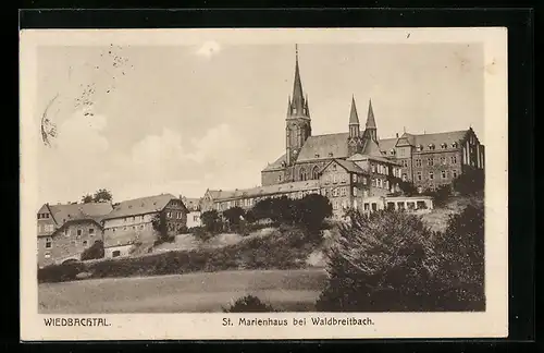 AK Waldbreitbach /Wiedbachtal, Blick auf St. Marienhaus