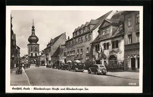 AK Saalfeld /Saale, Gasthof an der Blankenburger Strasse, Blankenburger Tor