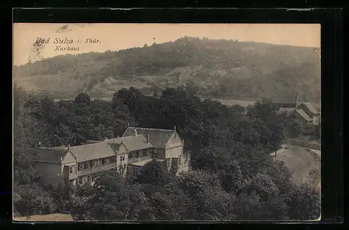 AK Bad Sulza /Th., Kurhaus aus der Vogelschau