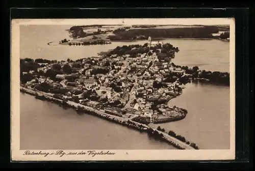 AK Ratzeburg i. Lbg., Gesamtansicht aus der Vogelschau