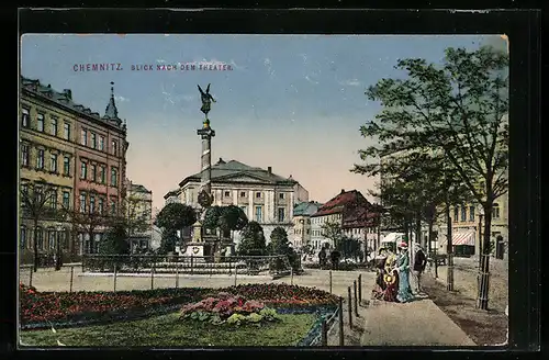 AK Chemnitz, Blick nach dem Theater
