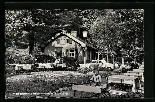 AK Lautenthal /Harz, Gaststätte Maassner Gaipel, Gartenansicht