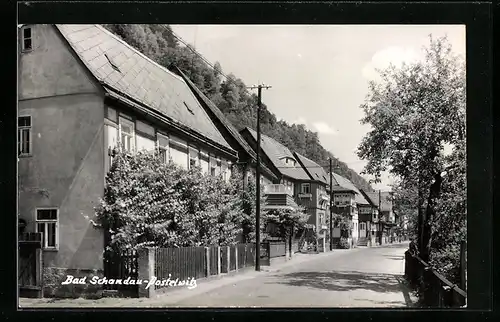 AK Bad Schandau-Postelwitz, Strassenpartie