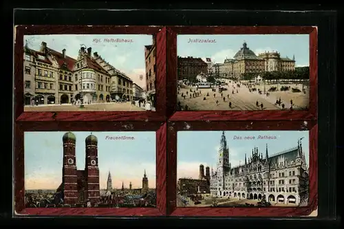 AK München, Frauentürme, Das neue Rathaus