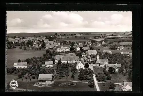AK Göschweiler, Ort vom Flugzeug aus