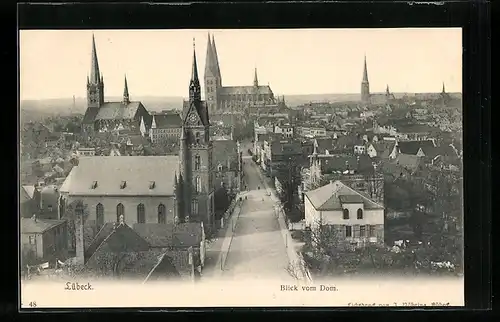 AK Lübeck, Blick vom Dom