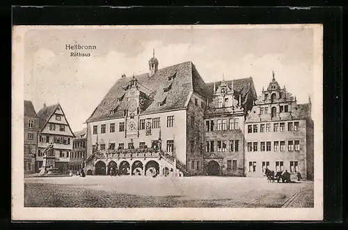 AK Heilbronn, Blick auf Rathaus