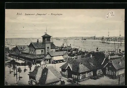 AK Kiel, Kriegshafen, Restaurant Seegarten