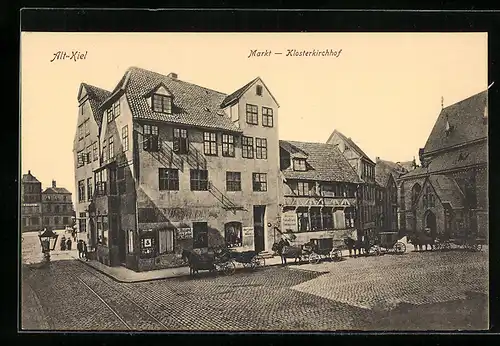 AK Alt-Kiel, Markt mit Klosterkirchhof
