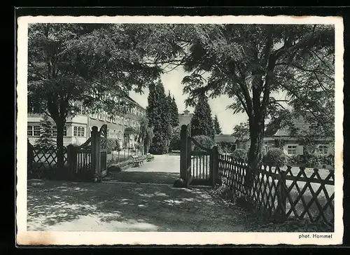 AK Langensteinbach, Eingangstor vom Bibelheim Bethanien
