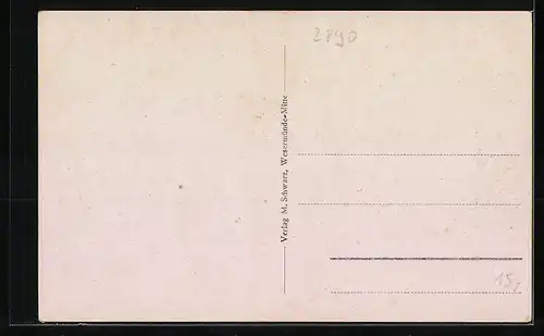 AK Nordenham a. d. Weser, Bahnhofstrasse mit Geschäft von Theodor Schmidt