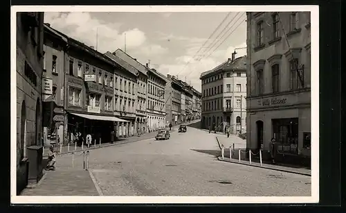 AK Schleiz / Thür., Ladengeschäfte in der Teichstrasse