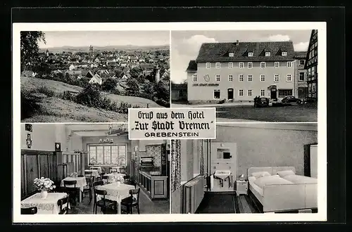 AK Grebenstein, Hotel Zur Stadt Bremen, Innenansichten