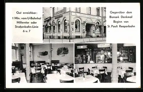 AK Hamburg-St. Pauli, Gasthaus Zum Winkel am Tore, Herbert Langanke