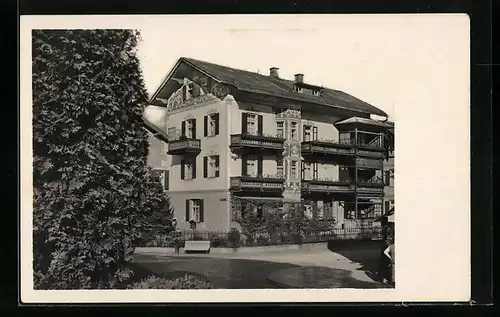 AK Garmisch, Hotel Haus Alpenrose