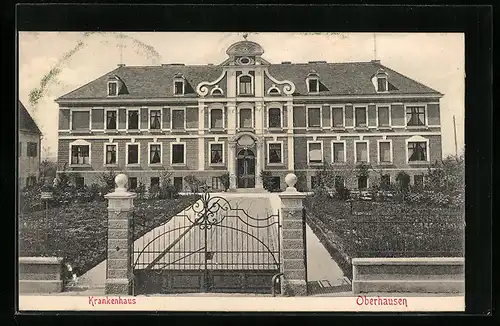 AK Oberhausen, Blick auf Krankenhaus