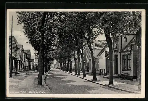 AK Lunden /Holst., Wohnhäuser in der Wilhelmstrasse