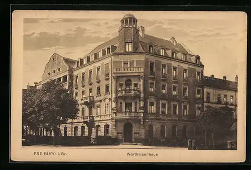 AK Freiburg i. Br., Das Werthmannhaus, Zentrale des Deutschen Caritasverbandes