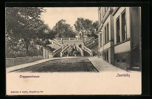 AK Iserlohn, Ortspartie an der Treppenstrasse