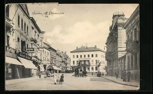 AK Iserlohn, Marktstrasse am Kaiserplatz