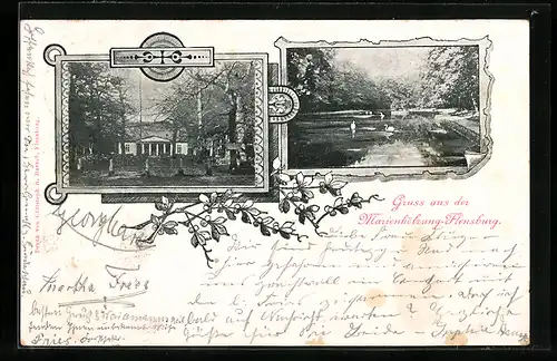 AK Flensburg, Gruss aus der Marienhölzung