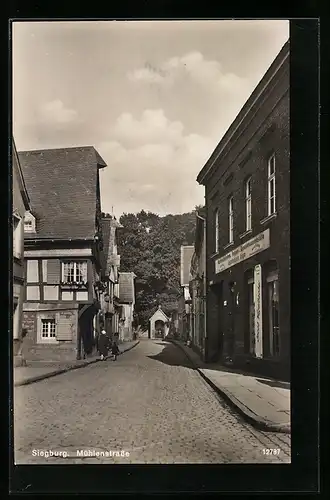 AK Siegburg, Häuserpartie in der Mühlenstrasse