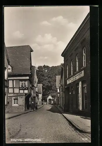 AK Siegburg, Häuserpartie in der Mühlenstrasse