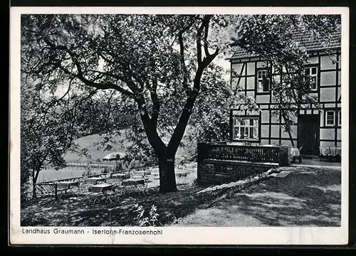 AK Iserlohn-Franzosenhohl, Gaststätte Landhaus Graumann