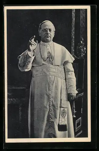 AK Portrait von Papst Pius XI.
