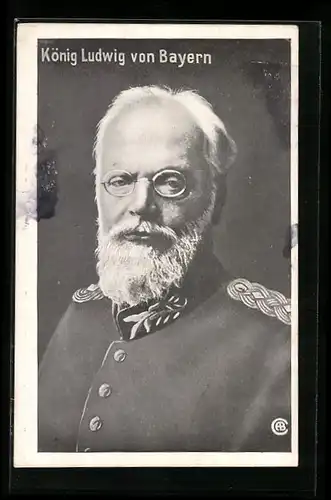 AK König Ludwig III. von Bayern in Uniform