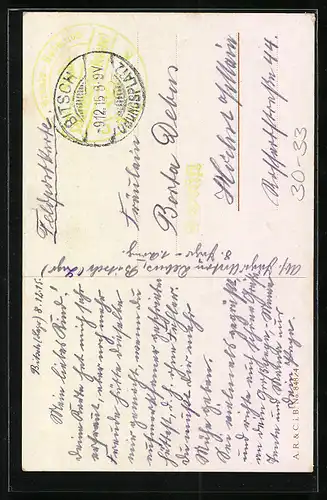 AK Ran an den Feind!, Kleiner Soldat mit Gewehr, Kinder Kriegspropaganda