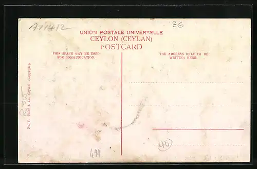 AK Colombo, York street, Strassenpartie mit Passanten