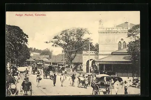 AK Colombo, Pettah Market, Strassenszene