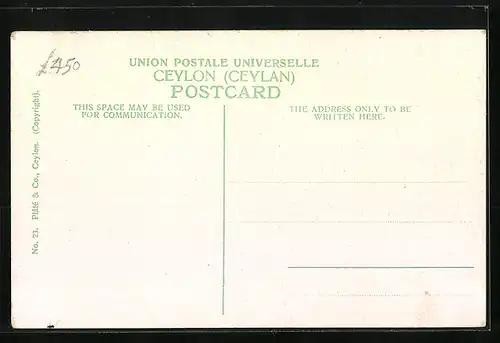 AK Colombo, Junge indische Frau in einer Rikscha