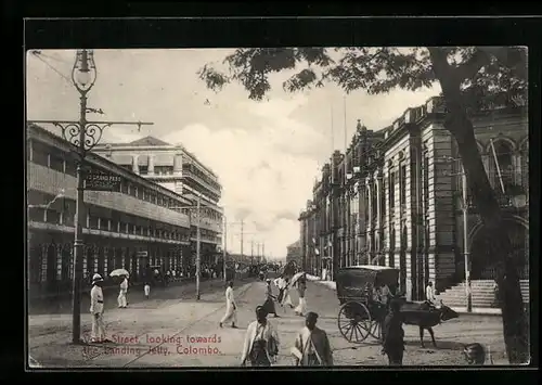 AK Colombo, York Street looking towards the Landing Jetty