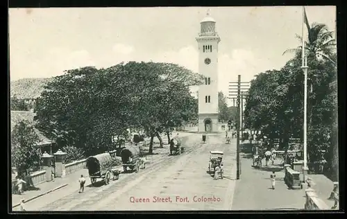 AK Colombo, Queen Street, showing Light House