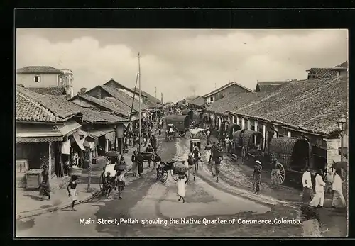 AK Colombo, Main Street, Pettah Showing the Native Quarter of Commerce