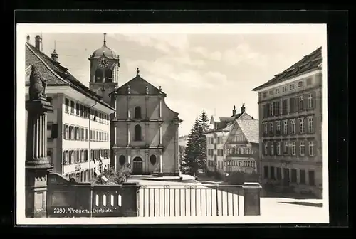 AK Trogen, Dorfplatz mit Kirche