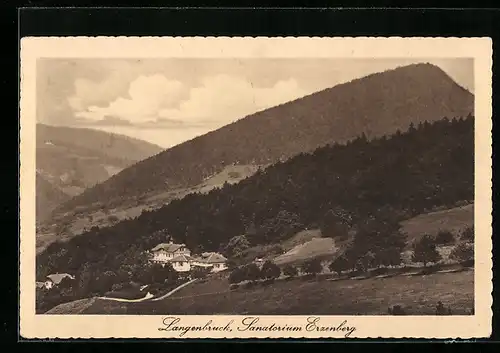 AK Langenbruck, Sanatorium Erzenberg