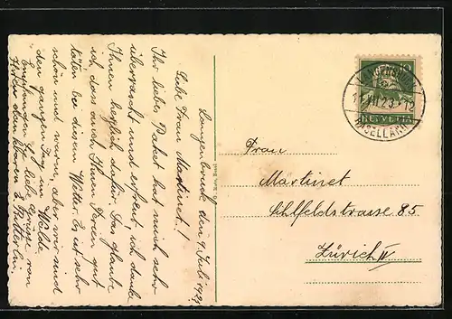 AK Langenbruck, Sanatorium Erzenberg