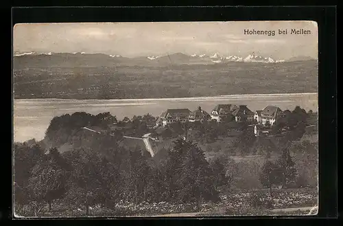 AK Hohenegg bei Meilen, Ortsansicht mit Fernblick
