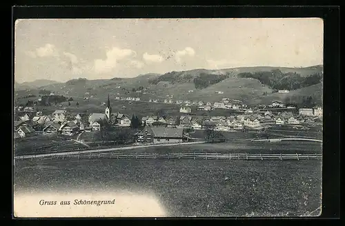 AK Schönengrund, Teilansicht mit Kirche