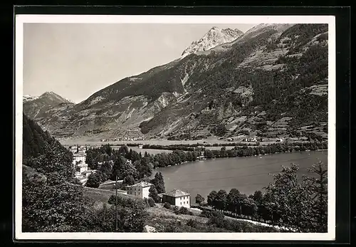 AK Le Prese a. Puschlaversee, Hotel Le Prese mit Strandbad
