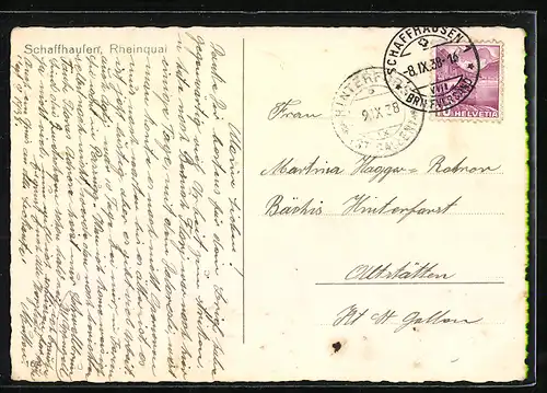 AK Schaffhausen, Rheinquai