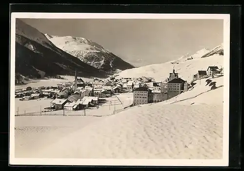 AK Zuoz, Ortsansicht im Schnee