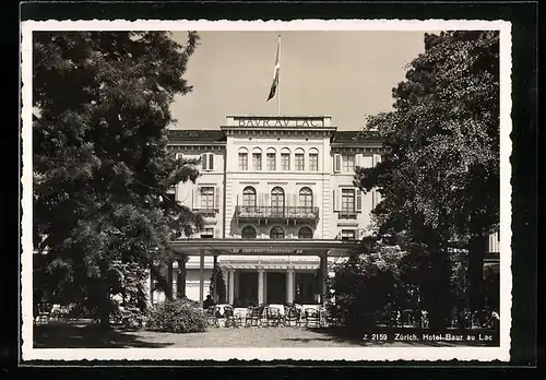 AK Zürich, Hotel Baur au Lac