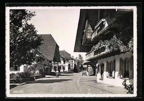 AK Zäziwil, Strassenpartie im Ort