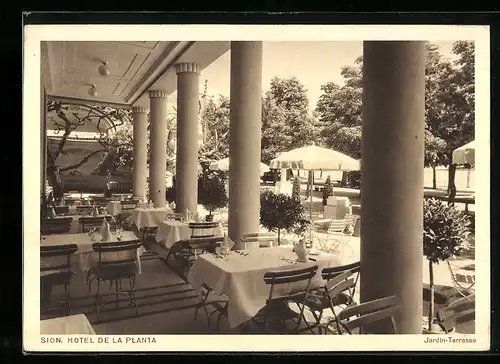 AK Sion, Hotel de la Planta, Jardin-Terrasse