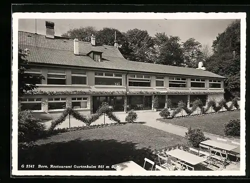 AK Bern, Restaurant Gurtenkulm mit Terrasse